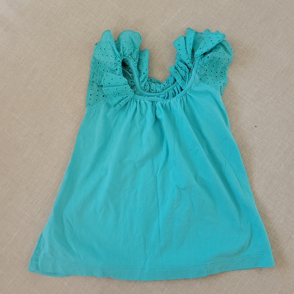 Gap Aqua Ruffle Top - Picture 5 of 5
